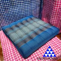 ราคา เบาะรองนั่ง Size 38x38x7 cm เบาะนั่งลายขิด เบาะนั่งลายไทย เบาะนั่งผ้าขิด (20506361315)