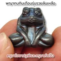 ราคา พญากบกินเดือน รุ่นรวยล้นเหลือรุ่นที่ 2 เนื้อตะกั่ว ครูบาชัยยาปัฐพีและครูบาคำเป็ง พุทธคุณในด้านอิทธิฤทธิ์การแคล้วคลาดคงกระพันชาตรี (16001556974)