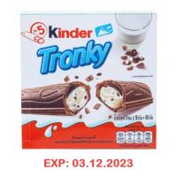 ราคา ฉลากไทย Kinder Tronky คินเดอร์ ทรอนกี้ เวเฟอร์รสโกโก้ชนิดแท่งสอดไส้ช็อกโกแลต นมและบิสกิตกรุบกรอบ 90g 5x18g (20043782585)