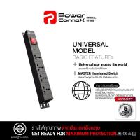 ราคา PowerconneX ปลั๊กไฟ เต้ารับมาตรฐานสากล ขนาด 4 ช่อง สายไฟยาว 2 เมตร รุ่น Universal l PXC5PHNNS UL04 2 (20058079420)