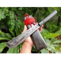 ราคา มาเชเต้ Machete มีดเดินป่า มีดแคมป์ สปาต้า มีดปลายหว้าย มีดลาบ มีดใช้งาน ใบ 9 ตีร้อนชุบแข็ง ผิวไฟ ด้ามไผ่ ฝักไม้สักรมดำ (20131239952)