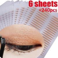 ราคา 240ชิ้น 6แผ่นคู่ตาธรรมชาติลูกไม้คู่พับเปลือกตาสติ๊กเกอร์ที่มองไม่เห็นเทปตาใสตาตาใหญ่ (14539573617)