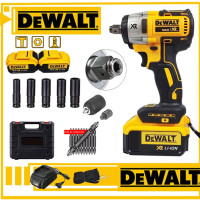 ราคา DEWALT ประแจไฟฟ้าไร้สาย 21V แบต 2 ก้อน Brushless Electric Impact Wrench ประแจไฟฟ้า มีทั้งสองฟังก์ชันประแจและสว่านไฟฟ้า 550 N M 3500rpm ประแจไฟฟ้า ประแจไฟฟ้า (20960762620)