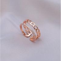 ราคา GLAMOR แหวนเงินแท้ Double Chain แหวนเงินแท้ๆ100 ฝังเพชร สีไม่ลอก แหวนเพชร cz แท้ แหวนแฟชั่น แหวนผู้หญิง แหวนเพชรแถว แหวนปรับขนาดได้ (20927640785)