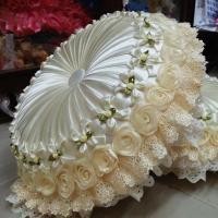 ราคา หมอนฟักทอง หมอนงานแต่ง หมอนแต่งงาน หมอนรองแขนรับไหว้ ขนาด16นิ้ว คู่ละ1500บาท ใส่นุ่นพร้อมใช้งาน (4447372916)