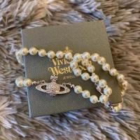 ราคา Westwood Vivienne Saturn series สร้อยคอโช้กเกอร์ ประดับมุก สไตล์เรโทร (20414640548)