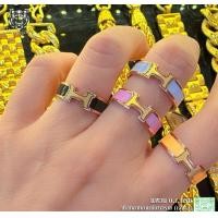 ราคา แหวนตัว H ทองแท้ 0 1 กรัม แหวนลายแฟชั่น (21193431773)