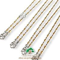 ราคา สร้อยคอสแตนเลสแท้ สี2กษัตริย์ คุณภาพดี ขนาด 2 5 มิล ลายรี กลมคู่ (21107182125)