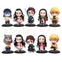 ราคา โมเดล ดาบพิฆาตอสูร Demon Slayer ชุด 10 แบบ แยกขาย ยกชุด ทันจิโร่ เนซึโกะ เซนอิตสึ อิโนะสุเกะ สูงประมาณ 9 10 cm (19608643813)