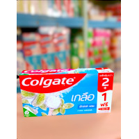 ราคา ยาสีฟันคอลเกต เกลือ เอ็กซ์ตร้า เฟรช แคลเซียม ฟลูออไรด์ 2แถม1 ปริมาณ150กรัม 2หลอด ฟรี100กรัม 1หลอด (20006754249)