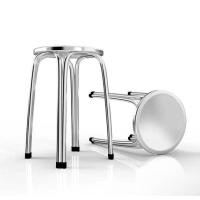 ราคา เก้าอี้สแตนเลส ทรงกลม ขาคู่ มี 2 แบบ สูง เตี๊ย สำหรับนั่งทานอาหาร ซักผ้า ปิคนิค มีจุกกันลื่น (21038345836)