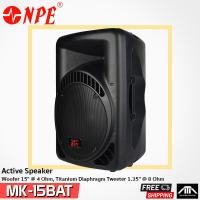 ราคา ออกใบกำกับภาษีได้ ตู้ลำโพง NPE MK15BAT MK 15BAT รองรับ BLUETOOTH USB FM RECORD พร้อมไมค์ 2 ตัว มีล้อลาก (827162795)