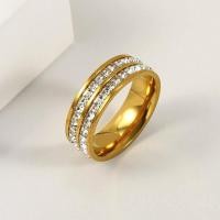 ราคา แหวนเพชรไม่ลอก แหวนเพชรสองแถว แหวนสแตนเลสแท้ แหวนเพชรแถวคู่สำหรับผู้หญิง (18803798602)