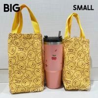 ราคา กระเป๋าถือ ผ้าแคนวาส ถุงใส่แก้วน้ำ ถุงผ้าแคนวาส ทรงสูงพร้อมฐานรองพลาสติก ลายการ์ตูน (18270377511)