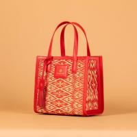 ราคา กระเป๋า Chaksarn รุ่น Small Tote เสื่อกกทอมือผสมหนังวัวแท้ กระเป๋าถือ สะพายข้างทรงโททสี่เหลี่ยมขนาดเล็ก (21006535241)