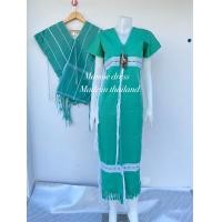 ราคา เสื้อคู่รักกะเหรี่ยง เสื้อแต่งงานกะเหรี่ยง ผ้าทอกะเหรี่ยง มะโมเดรส เสื้อกะเหรี่ยง karen dress Karen products (18176237287)