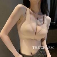 ราคา มี4สี เสื้อใน สปอร์ตบรา บราไร้ขอบไร้โครง เสื้อในตะขอหน้า สไตล์ทันสมัย เสื้อในใส่สบาย (19296334169)