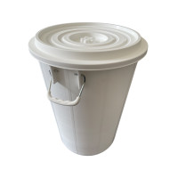 ราคา ถังน้ำหูเหล็กสีขาว เกรดเอ 20 แกลลอน 66ลิตร เหนียวทนทานมีฝาปิด ขนาด 46 5x46 5x64 5 cm ใส่น้ำได้ Pail 006 (21116873736)