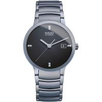 ราคา นาฬิกาข้อมือผู้ชาย RADO Centrix Diamonds Automatic หมายเลขรุ่น R30939703 ขนาดตัวเรือน 38 มม ตัวเรือน สาย Stainless steel สีเงิน หน้าปัดสีดำ เพชร 8 เม็ด (20469937625)