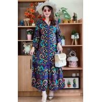 ราคา เดรส เดรสสาวอวบ ฟรีไซด์อก32 48 นิ้ว ยาว 48นิ้ว สาวอวบอ้วนใส่ได้ เดรสยาว ด้านหลังเป็นเชือกผูกปรับได้ เดรสโบฮีเมี่ยน (20563312305)