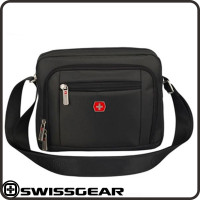 ราคา SwissGear กระเป๋าสะพายไหล่ข้างหนึ่งสำหรับผู้ชาย กระเป๋าสบาย ๆ กระเป๋าแท็บเล็ต กระเป๋าจดหมายธุรกิจกันน้ำสไตล์เกาหลี (19972981175)