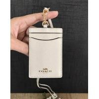 ราคา แท้ ที่ใส่บัตร สายคล้องคอ Coach F57311 Lanyard ID Case In Crossgrain leather (12502692473)