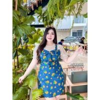 ราคา สาวอวบ เดรสสาวอวบ เดรสเอี๊ยมยีนส์ ทานตะวัน อก 38 40 42 44 46 (19435548160)