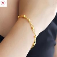 ราคา XTเครื่องประดับทองเกาหลี24Kสร้อยข้อมือชุบทองผู้หญิงสายข้อมือถัก (4209082439)