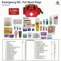 ราคา HIGRIMM EMERGENCY BAG for SPORT DAYS 33 ITEMS RED ชุดกระเป๋ากู้ชีพ สำหรับงานแข่งกีฬา 33 รายการ (2763380839)