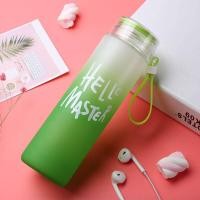 ราคา ขวดน้ำพกพา ขวดน้ำ ขวดน้ำใส ขวดน้ำพลาสติก ขวดน้ำ ใส่ของร้อน เย็น ขวดน้ำแก้วมีหูหิ้ว ขนาด 500 ml มีให้เลือก 4สี (21140302923)