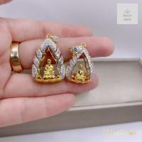 ราคา จี้เพชรหลวงพ่อรวยเพชรล้อม ร่ำวย มงคล มาให้เลือกได้2ขนาด (20550234518)