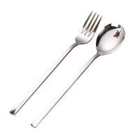 ราคา ช้อน ส้อม ชุดช้อนส้อม เกาหลีแสตนเลส 1คู่ ยาว 21ซมเนื้อสแตนเลสตัน ชุดช้อนเกาหลี (20974258100)