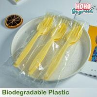 ราคา ชุดแพ็กช้อนส้อม สีเหลือง 50 ชิ้น สีพาสเทล เป็นพลาสติกย่อยสลาย ใช้แล้วทิ้ง ยาว 7 นิ้ว (20572337998)