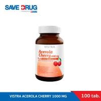 ราคา VISTRA ACEROLA CHERRY 1000 MG 100 เม็ด วิสทร้า อะเซโรล่า เชอร์รี่ 1000 มก (4569778988)