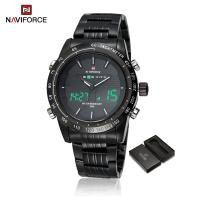ราคา NAVIFORCE Men Watch Classic Original Wristwatch Waterproof Digital Display Watches Stainless Steel NF9024 (20800631638)