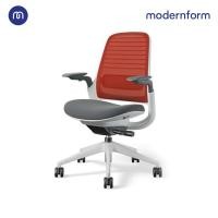 ราคา Modernform เก้าอี้ Steelcase ergonomic รุ่น Series1 พนักพิงกลาง สีแดง เก้าอี้เพื่อสุขภาพ เก้าอี้ผู้บริหาร เก้าอี้สำนักงาน เก้าอี้ทำงาน เก้าอี้ออฟฟิศ เก้าอี้แก้ปวดหลัง หุ้มด้วยผ้าตาข่ายไมโครนิต มีอุปกร