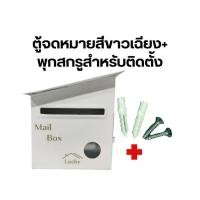 ราคา ตู้จดหมายมินิมอล ทรงหลังคาเฉียง ตู้ไปรษณีย์ ตู้จดหมายกันฝน (21010951657)