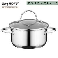 ราคา BergHOFF หม้อตุ๋นสแตนเลสสตีลพร้อมฝา รุ่น Essential Comfortกระจายความร้อนดี 16 ซม สีเงิน 1100226 (9232603648)