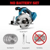 ราคา เลื่อยวงเดือน 5นิ้ว เลื่อยวงเดือนไร้สาย เลื่อยวงเดือนไร้แปรงถ่านไร้สาย125มม เลื่อยไฟฟ้า0 ถึง45 เครื่องตัดไม้แบบปรับได้สำหรับแบตเตอรี่ Makita 18V (21092873890)