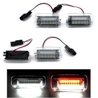 ราคา 1คู่ ไฟประตูรถ LED ไฟเตือนประตู ไฟส่องประตู ไฟประตูรถยนต์ Anti collid LED โคมไฟ2step สำหรับLexue Toyota (20798006602)