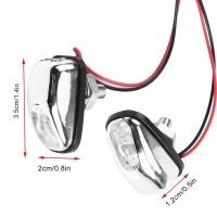 ราคา หัวฉีดสเปรย์น้ำแร่ที่ปัดน้ำฝนกระจกบังลมโคมไฟเครื่องซักผ้ารถ12V Qii Lu คู่ของไฟ LED (19921794519)