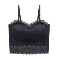 ราคา บรา เกาะอก สายเดี่ยวผู้หญิง แต่งลูกไม้ทั้งตัว สายถอดและปรับได้ มีฟองน้ำ (20879829081)