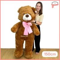 ราคา ตุ๊กตาหมีเท็ดดี้แบร์ teddy bear 60 100 150cm ตุ๊กตาหมียักษ์ ตุ๊กตาหมีขน ขนนุ่ม ตัวนิ่ม ดูในวีดีโอได้ค่ะ (16461842468)