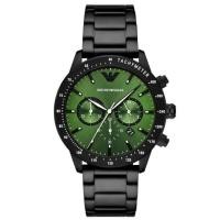 ราคา Emporio Armani Mario AR11472 AR11471 43mm Mens Chronograph Date Bracelet Strap Watch (21037200612)