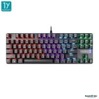 ราคา คีย์บอร์ดเกมมิ่ง Tsunami AX 87 TKL 80 Rainbow Mechanical Gaming Keyboard รับประกันสินค้า 1 ปี (21102970597)