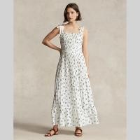 ราคา Sale Polo Ralph Lauren ชุดเดรสผู้หญิง Dress Floral Pleated Satin Maxidress รุ่น WMPODRSNF020065 สีหลากสี (20878418381)