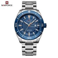 ราคา NAVIFORCE Men Casual Watch Original Business Quartz Calendar Wristwatch Stainless Steel Waterproof Watches (20121581878)