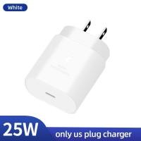 ราคา Samsung S21หมายเหตุ20 10 A70 Super Fast Charger Cargador 25W EU Power Adapter สำหรับ Galaxy Note20 S20 A90 A80 S10 5G TypeC Cable (11455595601)