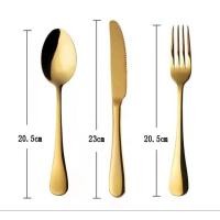 ราคา เซตช้อน ซ้อม มีด 3 ชิ้น สีทอง MH 208 ช้อน ส้อม สไตล์ยุโรป (20620881983)