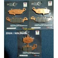 ราคา ผ้าเบรค แยกขาย คาวาซากิ ER 6N NINJA 650R VERSYS 650 ถึงปี 2014 yasaki revoteq แท้ (20192204894)